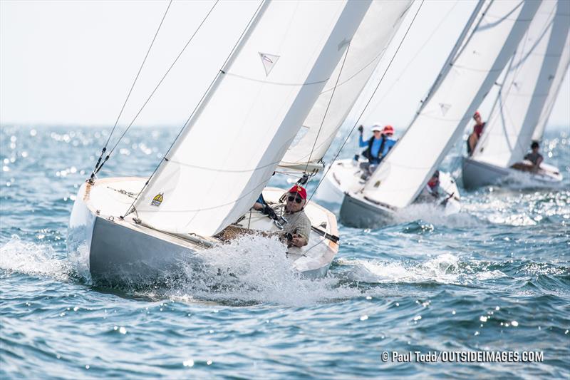 The last event of the 2021 Helly Hansen NOOD Regatta Series hosted by the Eastern Yacht Club (EYC) July 22nd to 25th.Friday race day with all circles racing outside the harbor photo copyright Paul Todd / OutsideImages.com taken at Eastern Yacht Club, Massachusetts and featuring the Etchells class