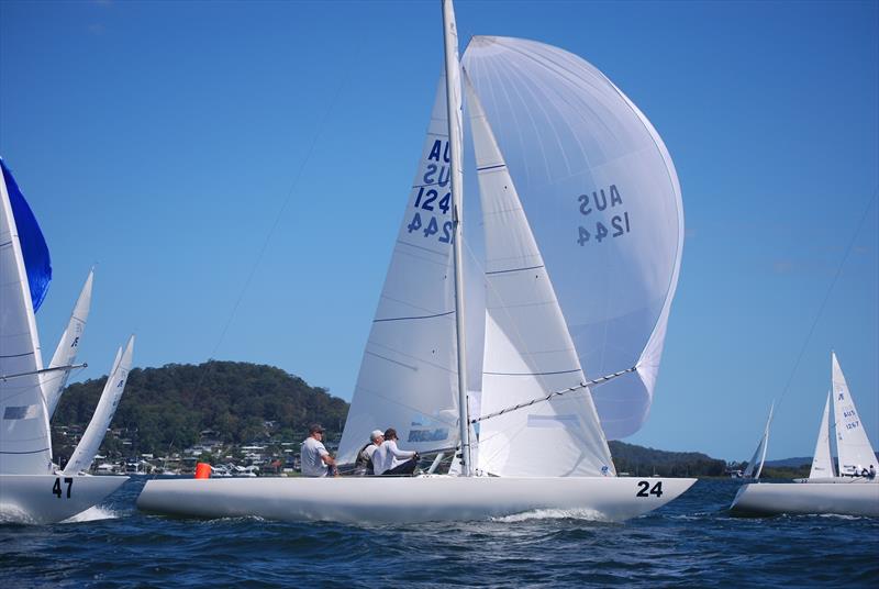 Ciao - McGain - Etchells 2023 NSW Championship day 2 photo copyright Glen Hickey taken at Gosford Sailing Club and featuring the Etchells class
