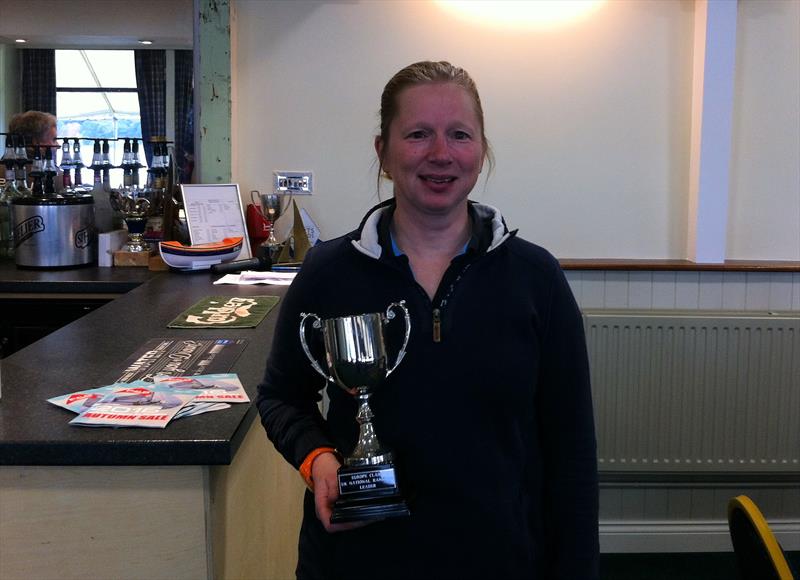 Lucy Boreham wins the Europe Inlands at Northampton photo copyright Malcolm Morley taken at Northampton Sailing Club and featuring the Europe class