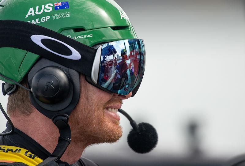 Tom Slingsby, CEO and driver of Australia SailGP Team, prepares for racing on Race Day 2 of the Spain Sail Grand Prix in Cadiz, Spain - photo © Ricardo Pinto for SailGP