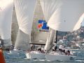 Transfusion approaching the bottom mark during the Farr 40 Australian Championship