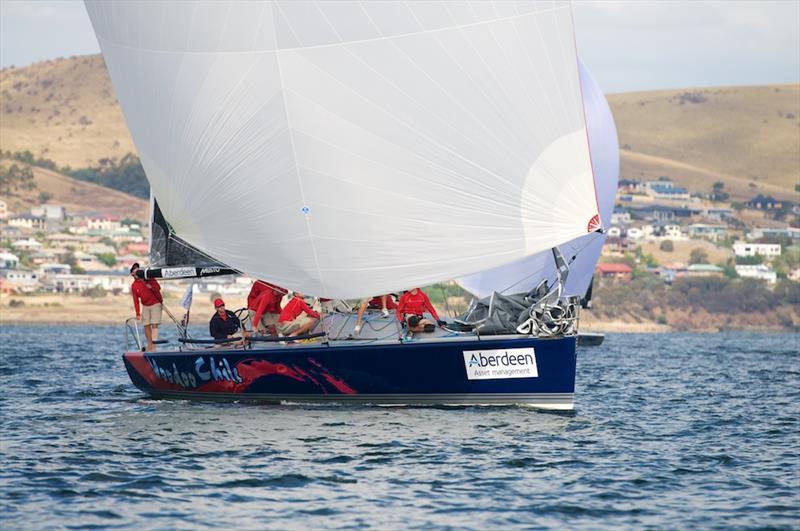 Voodoo Chile second in the Farr 40 Tasmanian State Title photo copyright Dane Lojek taken at Royal Yacht Club of Tasmania and featuring the Farr 40 class