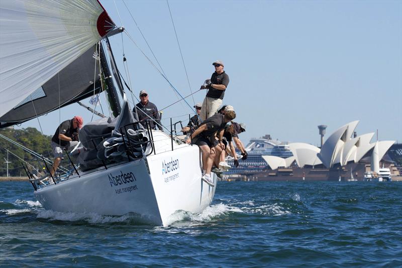 Gordon Ketelbey's Zen on day 2 of the 2015 Farr 40 Australian Nationals photo copyright Pete Harmsen taken at Royal Sydney Yacht Squadron and featuring the Farr 40 class