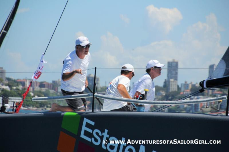 Estate Mastering holds on to 3rd place on day 2 of the Farr 40 Sydney Open Regatta photo copyright Nic Douglass / www.AdventuresofaSailorGirl.com taken at Royal Sydney Yacht Squadron and featuring the Farr 40 class