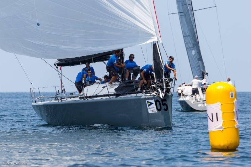 Enfant Terrible, the Italian entry skippered by Alberto Rossi, stands second after day 2 of the Farr 40 Europeans photo copyright Zerogradinord taken at  and featuring the Farr 40 class
