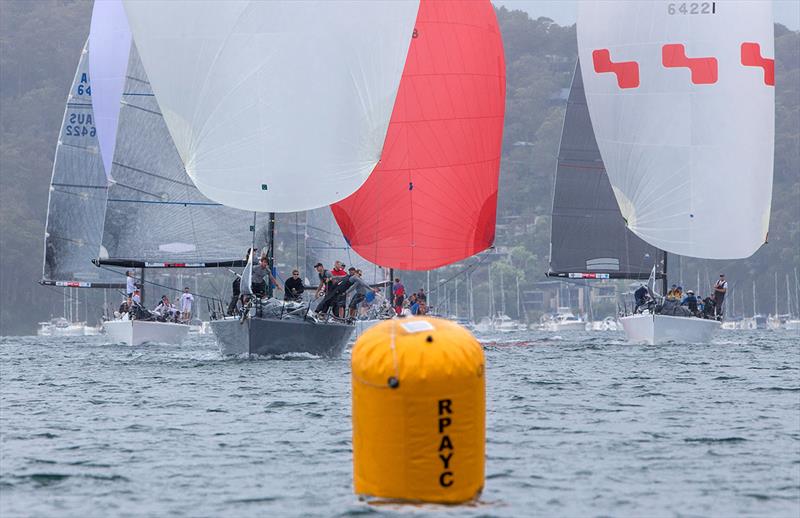 Downwind on day 2 of the Farr 40 Pittwater One Design Trophy - photo © Crosbie Lorimer