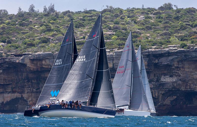 The fleet under North Head on day 2 of the Farr 40 2016/17 NSW State Title - photo © Crosbie Lorimer