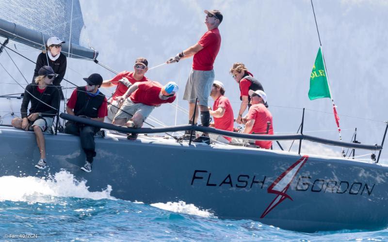 Helmut and Evan Jahn' Flash Gordon 6 was boat of the day on Saturday, good enough for second place overall at Rolex Capri Sailing Week photo copyright Farr 40 / ZGN taken at Yacht Club Capri and featuring the Farr 40 class