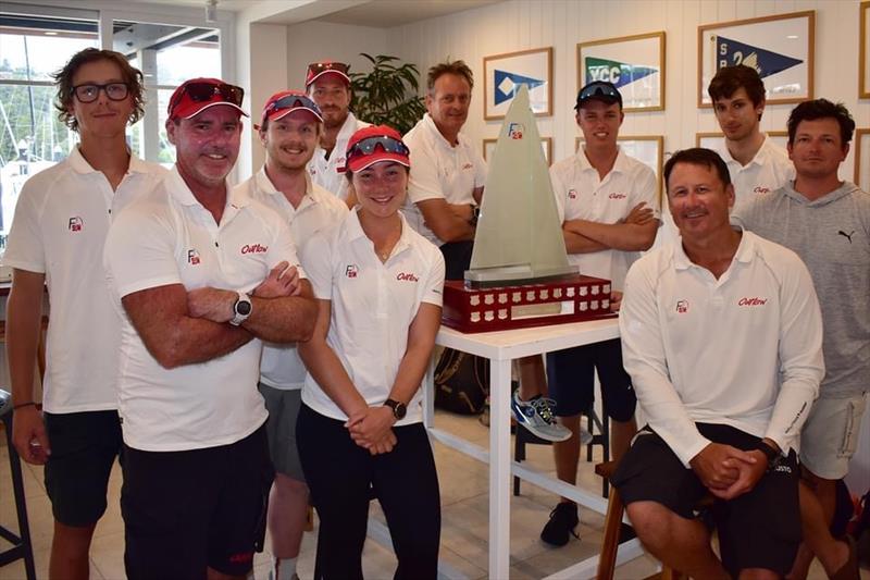 Tom Quick with his prizewinning crew - Farr 40 Nationals - John Calvert-Jones Trophy in Sydney photo copyright Farr 40 Australia taken at Middle Harbour Yacht Club and featuring the Farr 40 class