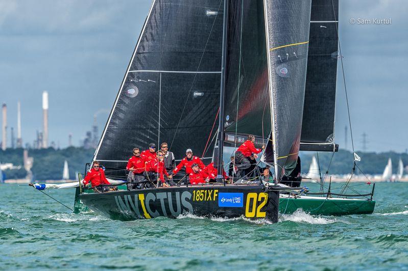 Fast 40 Invictus and Rebellion on day 3 of Lendy Cowes Week 2017 photo copyright Sam Kurtul / www.worldofthelens.co.uk taken at Cowes Combined Clubs and featuring the Fast 40 class