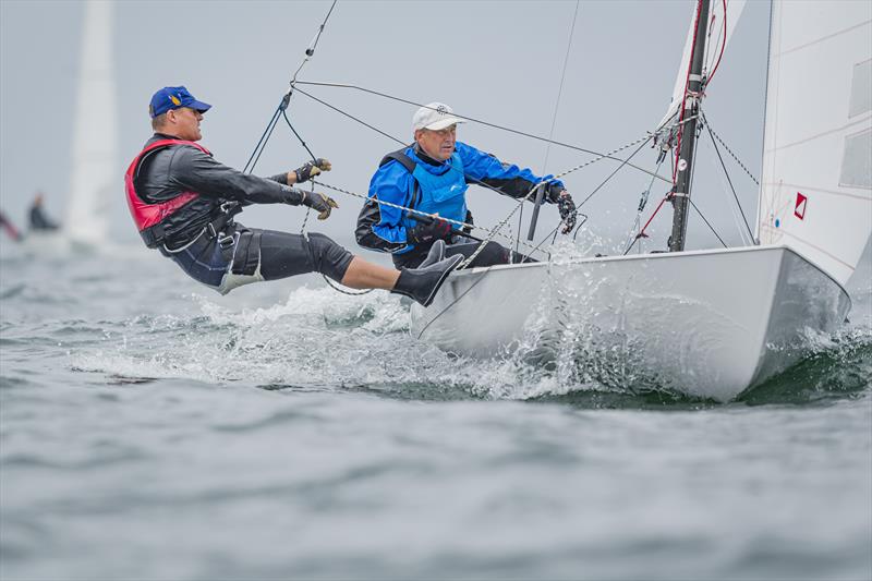 The Berlin crew Kay-Uwe Lüdtke/Kai Schäfers is leading the FD with places 1,1,3. The four-time vice world champions are aiming for a podium place photo copyright Sascha Klahn taken at Kieler Yacht Club and featuring the Flying Dutchman class