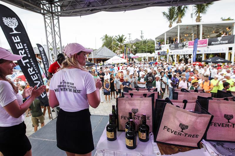 Fever-Tree race day prizegiving at Antigua Sailing Week photo copyright Paul Wyeth / Antigua Sailing Week taken at Antigua Yacht Club and featuring the  class