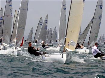 Just one race is possible on day 2 of the Finn Europeans