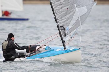 John Tremett enjoying the conditions in Snowflake race 2