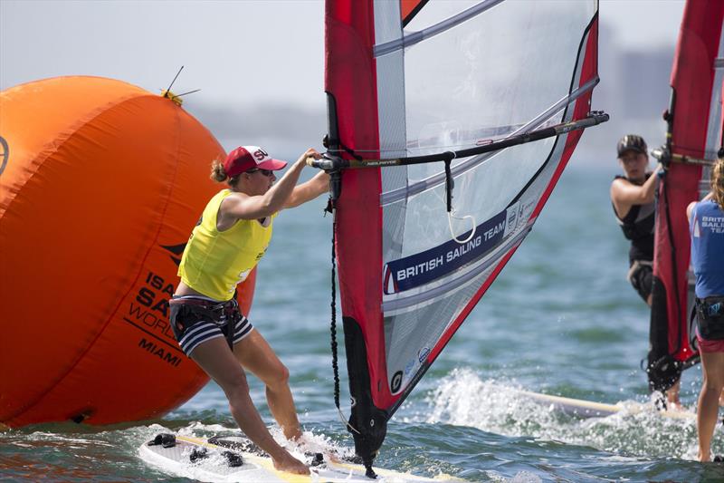 RS:X Women's Gold for Bryony Shaw at ISAF Sailing World Cup Miami photo copyright Richard Langdon / British Sailing Team taken at Coconut Grove Sailing Club and featuring the Finn class