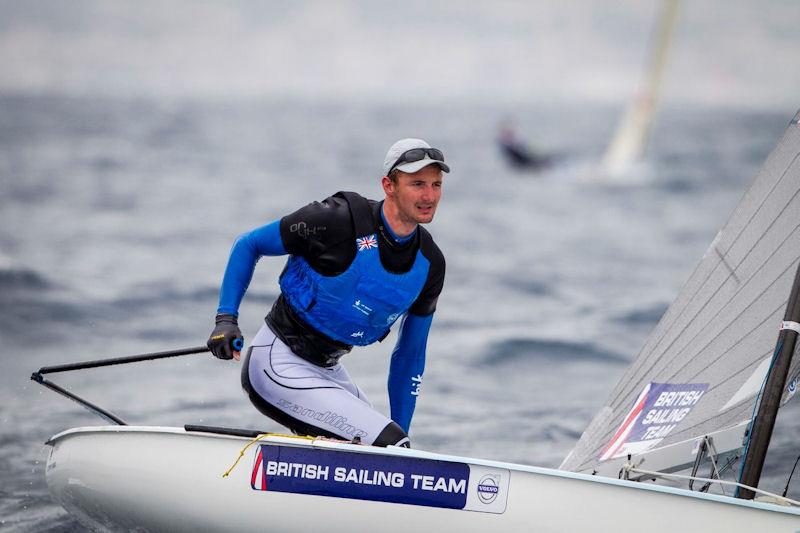 Giles Scott on day 3 of ISAF Sailing World Cup Mallorca photo copyright Jesus Renedo / Sofia taken at  and featuring the Finn class