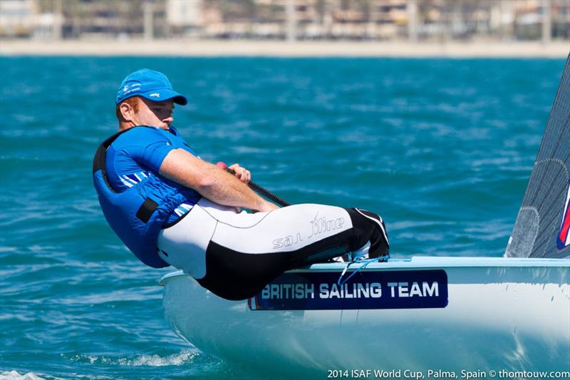 Finn medal race at ISAF Sailing World Cup Mallorca - photo © Thom Touw / www.thomtouw.com