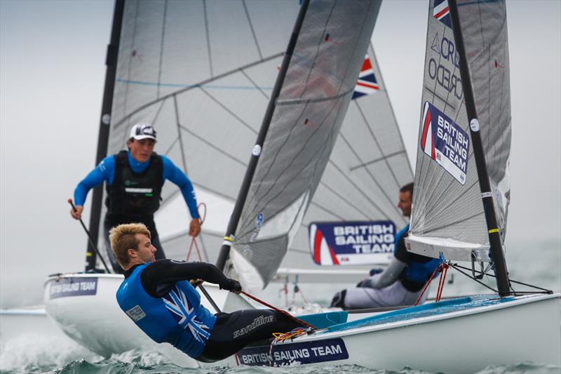 Peter Mccoy on day 1 of the Sail for Gold Regatta - photo © Paul Wyeth / RYA