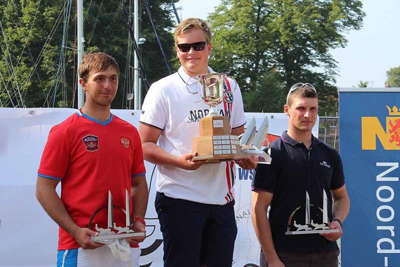 Day 6 of the Finn Silver Cup, Anders Pedersen is Finn Junior World Champion photo copyright Robert Deaves taken at WSV Hoorn and featuring the Finn class