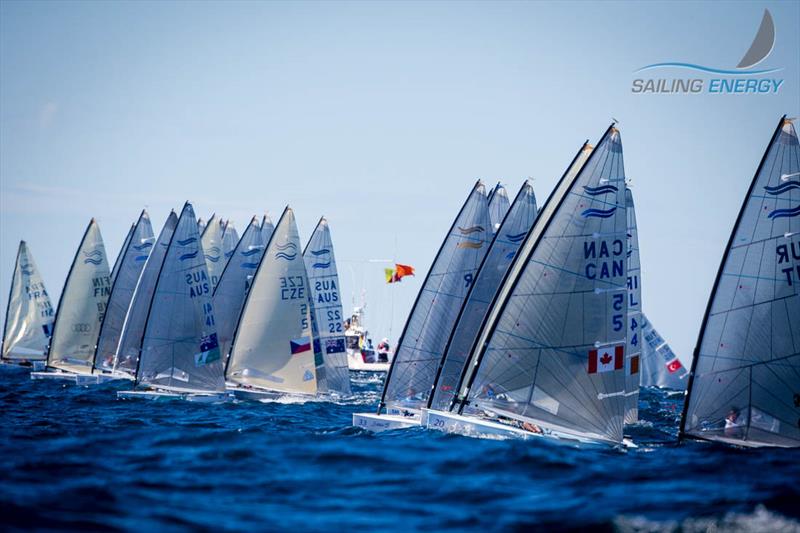 ISAF Sailing World Championship day 6 photo copyright Sailing Energy taken at  and featuring the Finn class