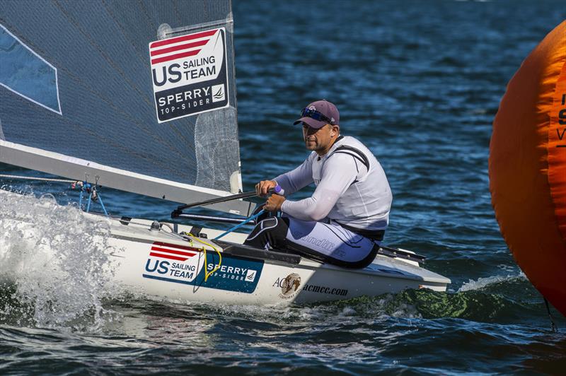 Caleb Paine on day 2 of ISAF Sailing World Cup Miami - photo © Walter Cooper / US Sailing 