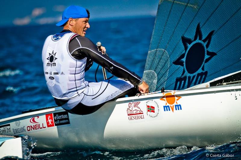 ISAF Sailing World Cup Hyères day 4 photo copyright Gabor Cserta taken at COYCH Hyeres and featuring the Finn class