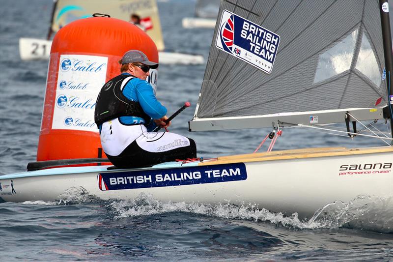 James Hadden on day 2 of the Finn Europeans in Split photo copyright Robert Deaves taken at  and featuring the Finn class