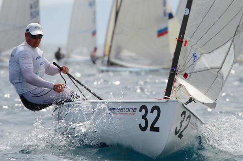 Day 5 of the Finn Europeans in Split photo copyright Robert Deaves taken at  and featuring the Finn class