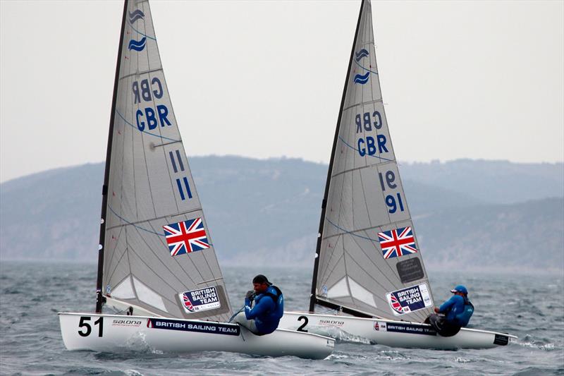 Wright and Cornish during the Finn Europeans in Split photo copyright Robert Deaves taken at  and featuring the Finn class