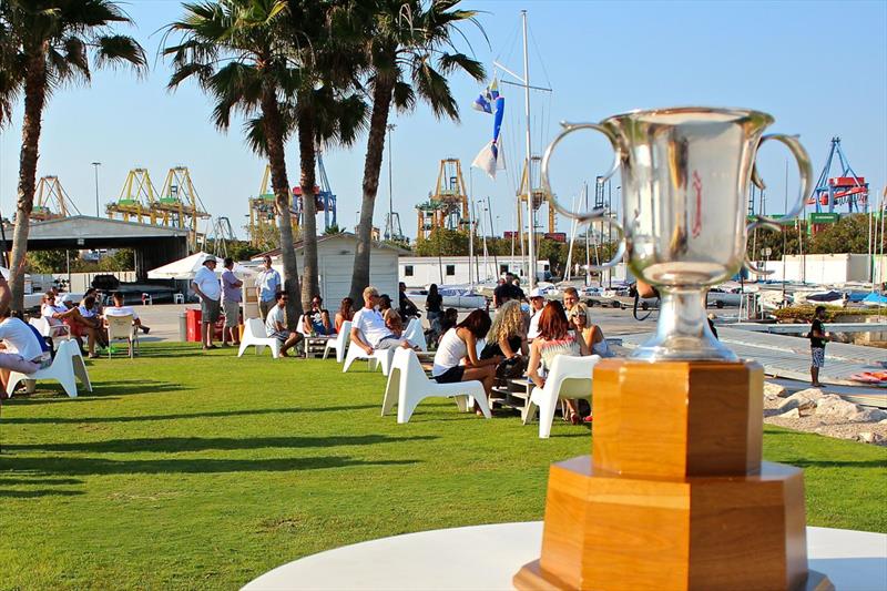 The 2015 Finn Junior World Championship opens in sunny Valencia photo copyright Robert Deaves taken at Real Club Nautico Valencia and featuring the Finn class