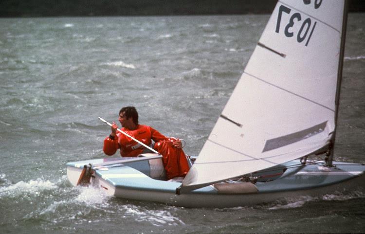John Bertrand, runner-up at the 1980 Finn Gold Cup in Takapuna photo copyright Peter Montgomery taken at Takapuna Boating Club and featuring the Finn class