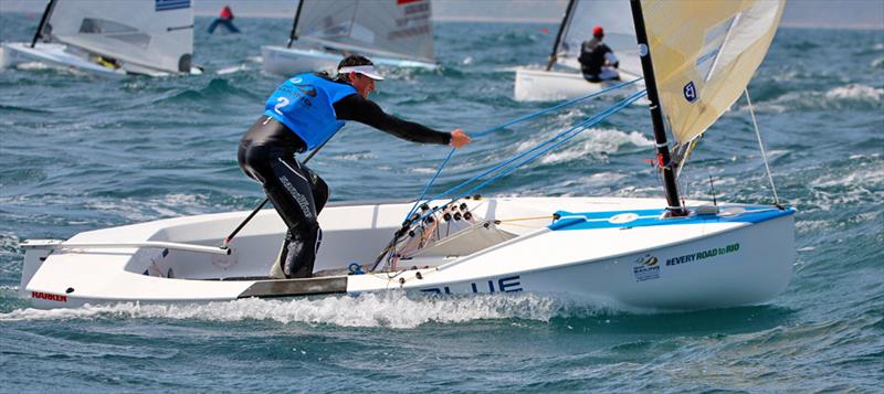 Jonathan Lobert ahead of the 2015 Finn Gold Cup in New Zealand photo copyright Robert Deaves taken at Takapuna Boating Club and featuring the Finn class