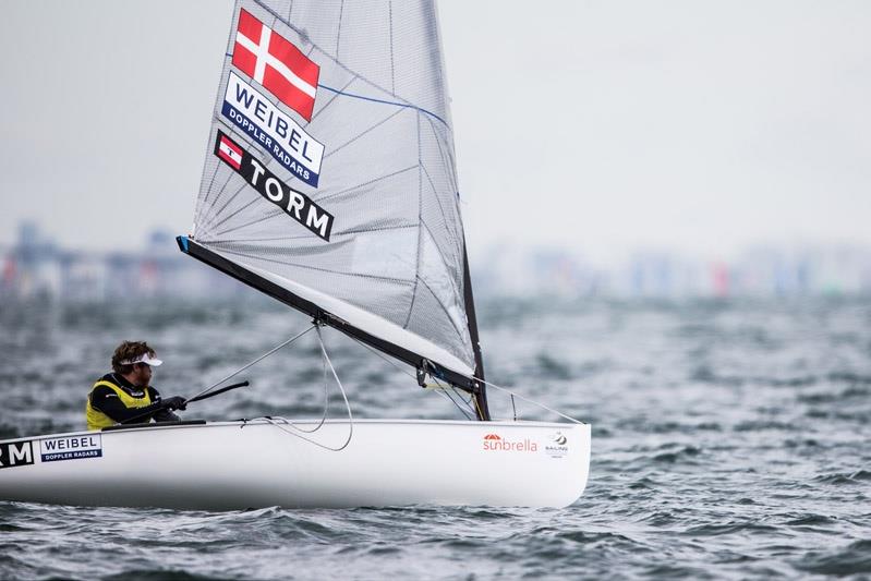 Jonas Høgh-Christensen on day 5 at Sailing World Cup Miami photo copyright Pedro Martinez / Sailing Energy taken at Coconut Grove Sailing Club and featuring the Finn class