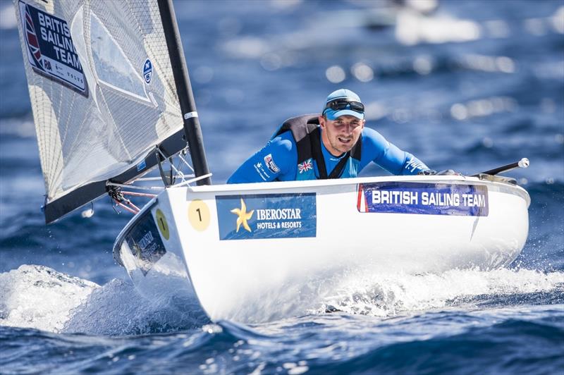 Giles Scott on day 4 of the Trofeo Princesa Sofía IBEROSTAR photo copyright Sailing Energy / Sofia taken at Club Nàutic S'Arenal and featuring the Finn class
