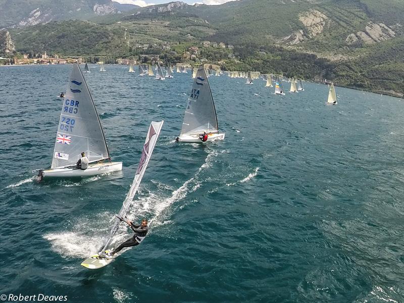More great racing on day 2 of the Finn World Masters photo copyright Robert Deaves taken at Circolo Vela Torbole and featuring the Finn class