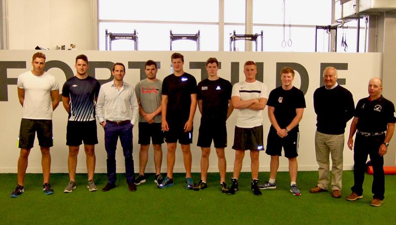 The U23 squad with Ben Ainslie, James Hadden, Ray New and John Heyes photo copyright James Hadden & Ray New taken at  and featuring the Finn class