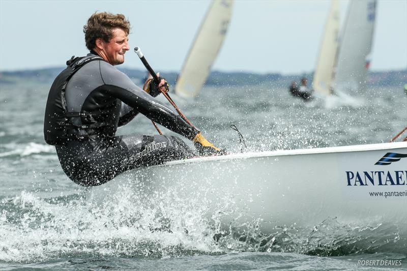 Facundo Olezza on day 3 of the Finn Silver Cup photo copyright Robert Deaves taken at Sailing Aarhus and featuring the Finn class