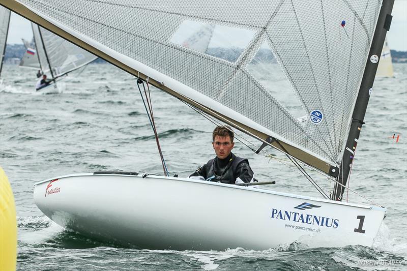 Arkadiy Kistanov on day 3 of the Finn Silver Cup photo copyright Robert Deaves taken at Sailing Aarhus and featuring the Finn class