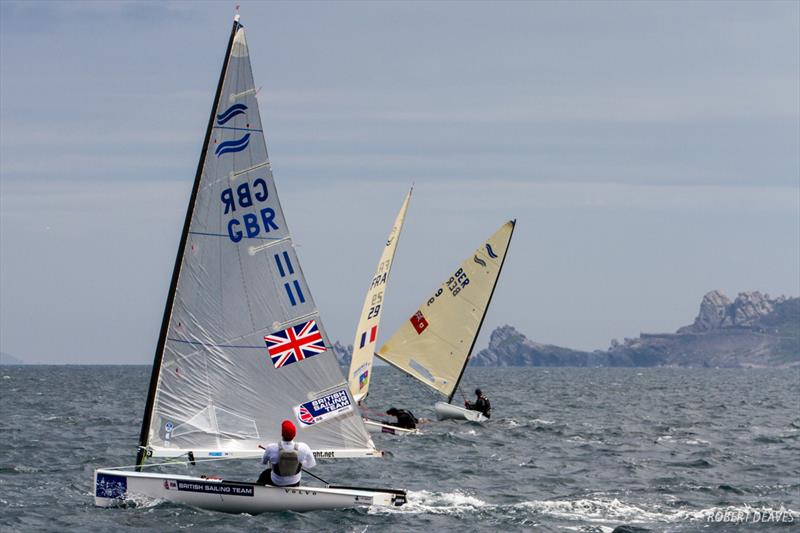 Finn class on day 2 of World Cup Hyères - photo © Robert Deaves