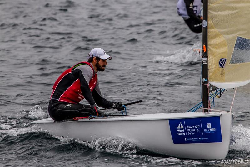 Finn class on day 3 of World Cup Hyères - photo © Robert Deaves