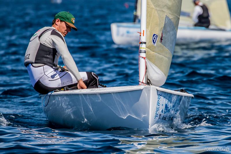 Zsombor Berecz (HUN) on day 2 of the Finn Europeans in Marseille photo copyright Robert Deaves taken at Yachting Club De La Pointe Rouge and featuring the Finn class