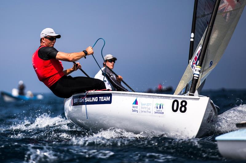 Finn Bronze for Ed Wright at the World Cup Series Final in Santander - photo © Pedro Martinez / Sailing Energy / World Sailing