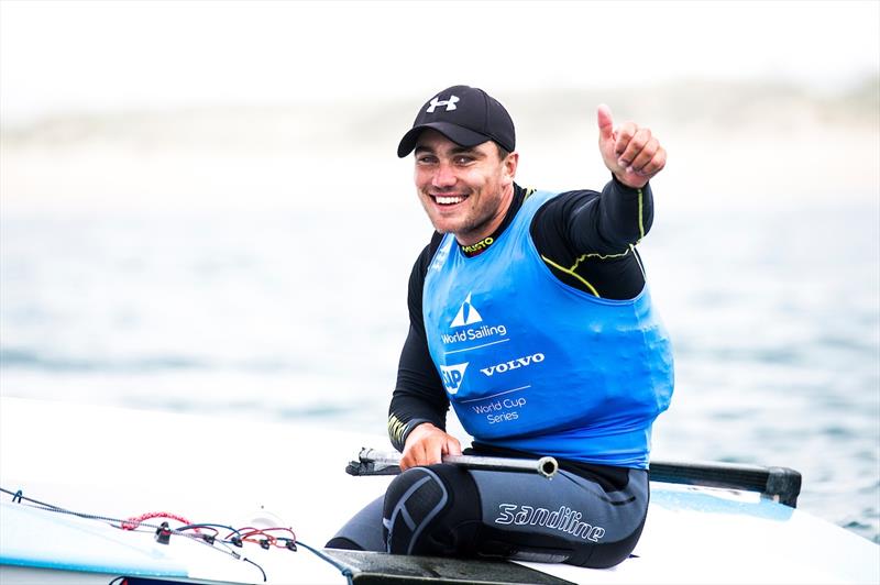 Ben Cornish wins gold in the Finn at the World Cup Series Final in Santander photo copyright Pedro Martinez / Sailing Energy / World Sailing taken at  and featuring the Finn class
