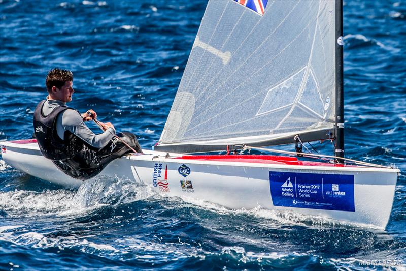 Callum Dixon in Hyeres photo copyright Robert Deaves taken at COYCH Hyeres and featuring the Finn class