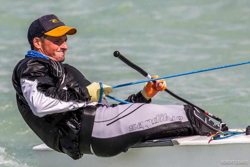 Facundo Olezza on day one of the 2017 Opel Finn Gold Cup at Lake Balaton - photo © Robert Deaves