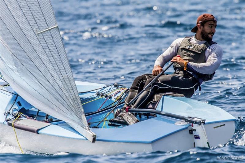 Ahmad Ahmadi, from Iran, is hoping to become the first Iranian sailor at the Olympic Games if he qualifies for Tokyo 2020 photo copyright Robert Deaves taken at  and featuring the Finn class