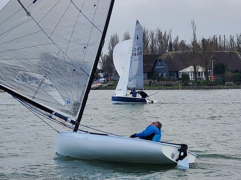 Chichester Yacht Club Snowflake Series 2024 Day 1 photo copyright Chris Hodge taken at Chichester Yacht Club and featuring the Finn class