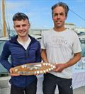 Jack McNaughten and Damian Dion, second in Silver fleet - Fireball Irish National Championship at Waterford Harbour © Frank Miller
