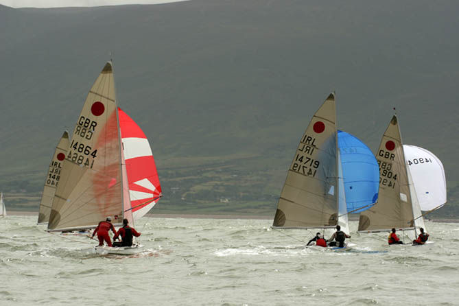 Action from the Irish Fireball National Championships at Fenit, Kerry, Ireland photo copyright Will Moody taken at Tralee Bay Sailing Club and featuring the Fireball class