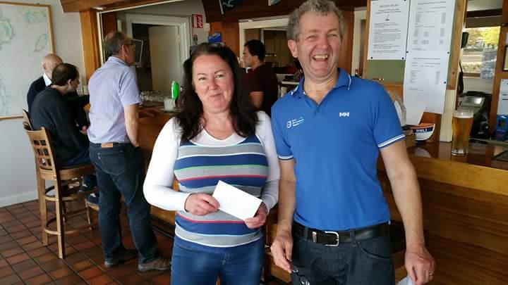 Margaret Casey & Neil Colin – 3rd overall in the Fireball Munsters photo copyright Frank Miller taken at Dun Laoghaire Motor Yacht Club and featuring the Fireball class